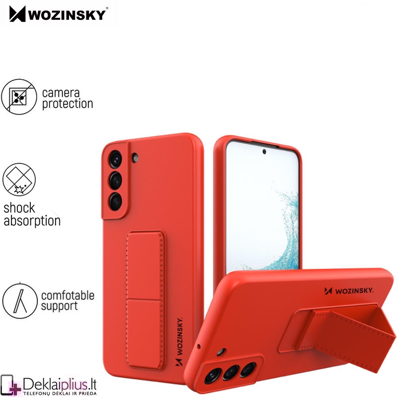 Wozinsky 4in1 švelnaus silikono dėklas - raudonas (telefonui Samsung S22 Plus) Wozinsky 4in1 švelnaus silikono dėklas - raudonas (telefonui Samsung S22 Plus)